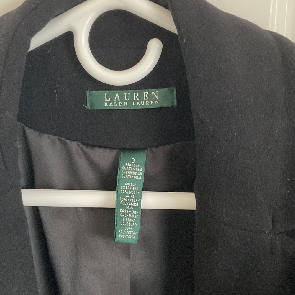 Polo by Ralph Lauren Black Trench Coat - Picture 3 of 4